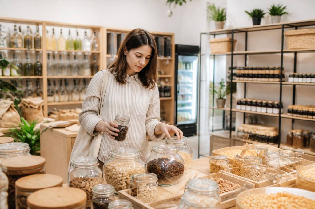 Healthy food store guide for organic groceries and wellness products